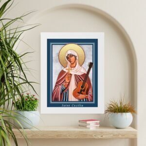 St. Cecilia Framed Religious Icon