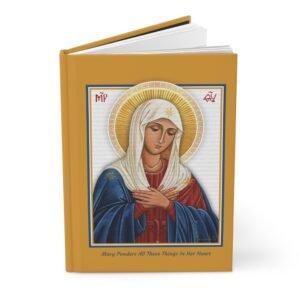 Gold Mary Icon Hardcover Catholic Journal